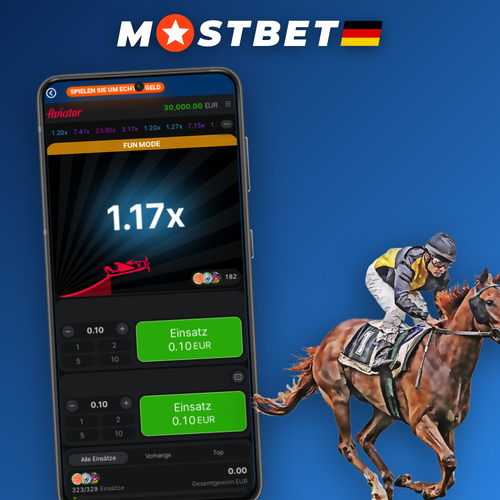 Mostbet Aviator Crash-Spiel mit rotem Flugzeug und steigendem Multiplikator 2,45x