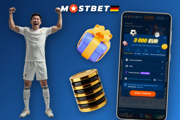 Mostbet Registrierung per Ein-Klick mit Länderauswahl Deutschland und Währung EUR